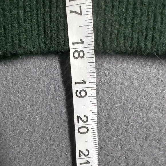 & Other‎ Stories Sweater Womens XS Green Balloon Sleeve Crewneck Knit Pullover - Picture 9 of 11